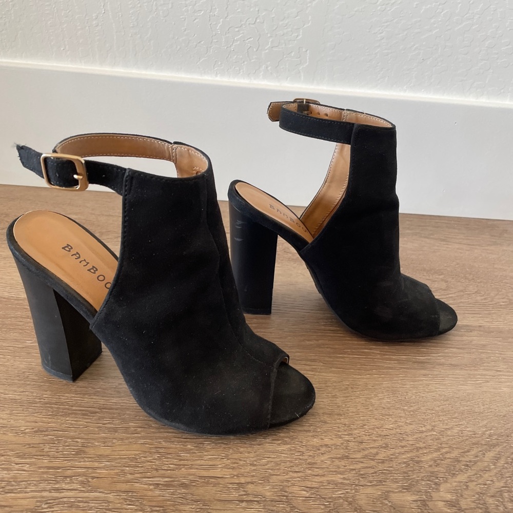 Open toed Booties.